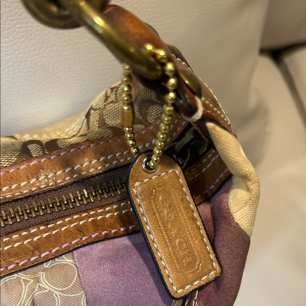 Coach Vintage Signature Patchwork Hobo Shoulder Bag - Picture 3 of 16